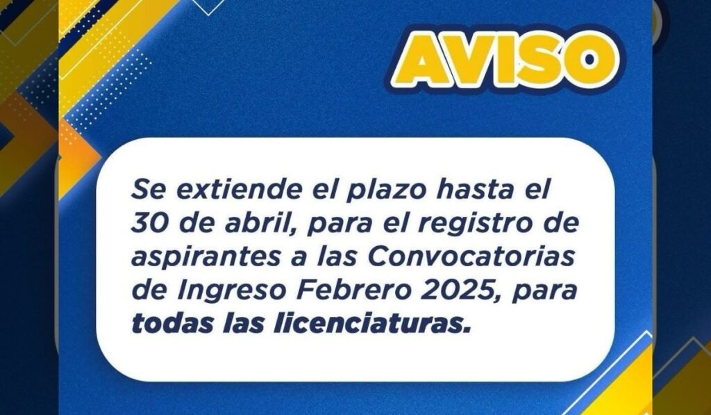 La convocatoria incluye 48 licenciaturas en modalidades presencial, mixta y virtual.