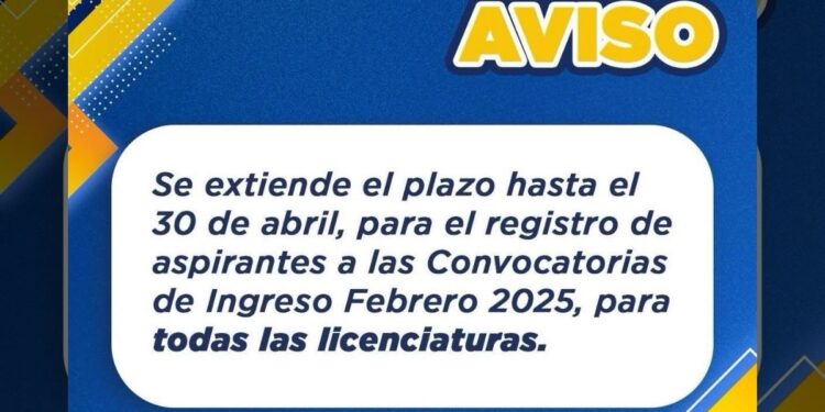 La convocatoria incluye 48 licenciaturas en modalidades presencial, mixta y virtual.