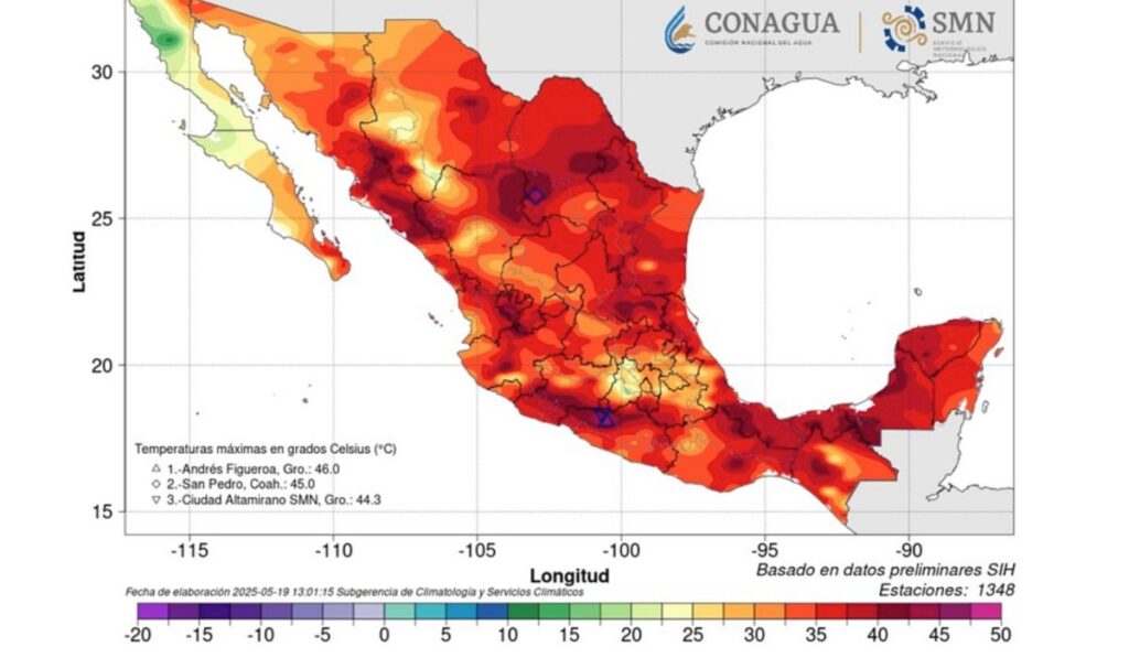 Una defunción por golpe de calor y 19 casos se han registrado en Chiapas durante la temporada; la ola de altas temperaturas continuará en los próximos días.