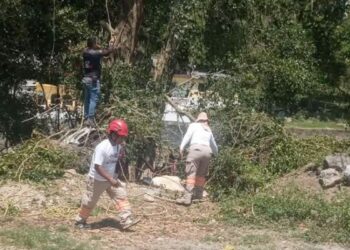 Al menos tres viviendas resultaron afectadas tras el desprendimiento de láminas y la caída de estructuras de madera.