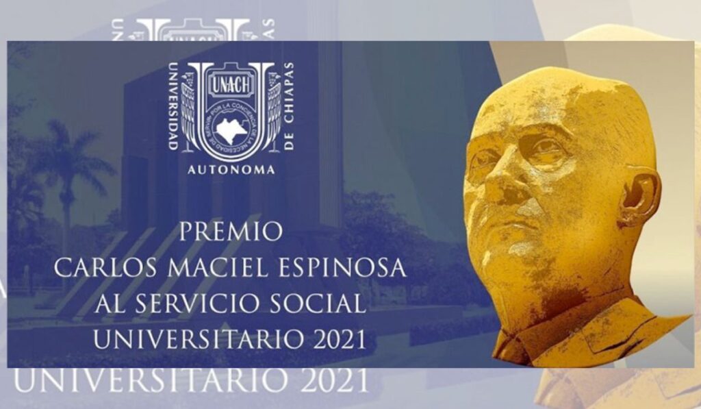En el marco del 50 aniversario de la Universidad Autónoma de Chiapas, se reconoce la invaluable aportación de Don Carlos Maciel Espinosa.