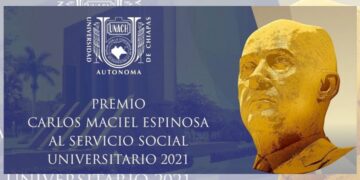 En el marco del 50 aniversario de la Universidad Autónoma de Chiapas, se reconoce la invaluable aportación de Don Carlos Maciel Espinosa.