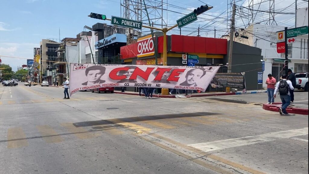 Van 11 días de protestas del magisterio por el Paro Nacional.