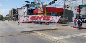 Van 11 días de protestas del magisterio por el Paro Nacional.