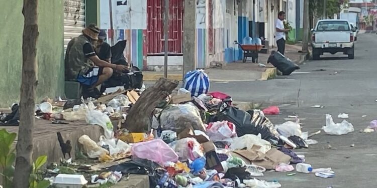 Pobladores denuncian deficiencias en el servicio de limpia; calles llenas de desechos afectan la imagen y salud pública.