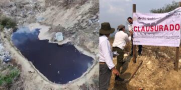 Profepa clausura vertido por contaminar suelo y cuerpos de agua.