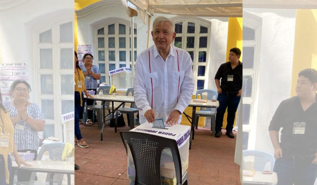 Desde Palenque, el expresidente votó, habló de su retiro y anunció un nuevo libro.