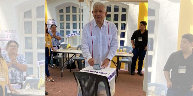 Desde Palenque, el expresidente votó, habló de su retiro y anunció un nuevo libro.