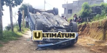 El conductor perdió el control en camino de terracería en Chamula, Chiapas.