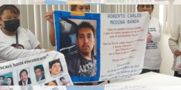 Las madres buscadoras del Estado de México se trasladaron a Cacahoatán ante un posible indicio de Roberto Carlos Medina, desaparecido desde 2021