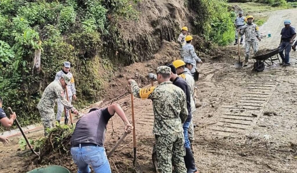 Tacaná provocó derrumbes tras intensas lluvias en Unión Juárez.