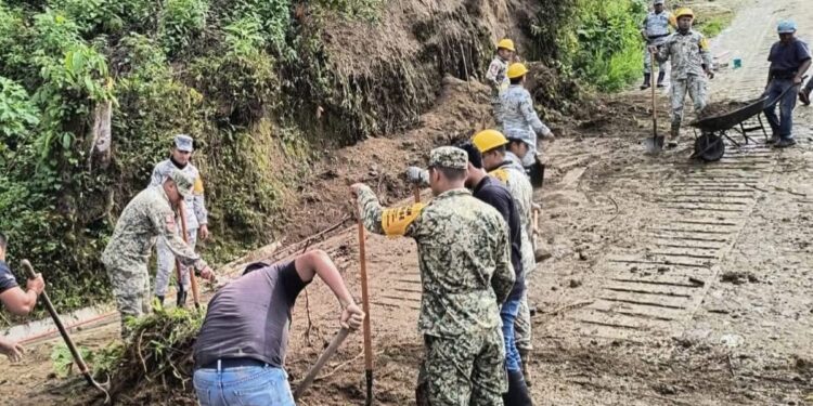 Tacaná provocó derrumbes tras intensas lluvias en Unión Juárez.