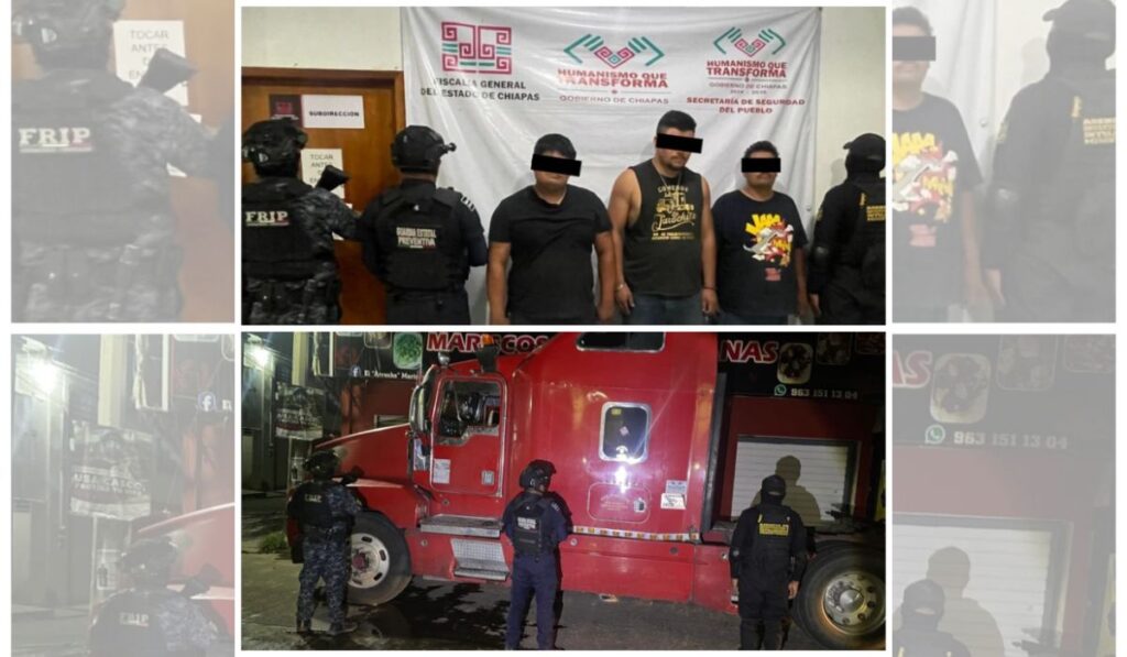 Detienen a seis personas con drogas en Cacahoatán y Frontera Comalapa.