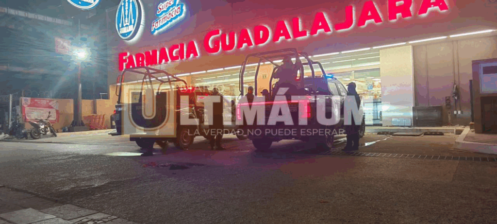 Sujetos ebrios iniciaron pelea en sucursal de Tuxtla Gutiérrez