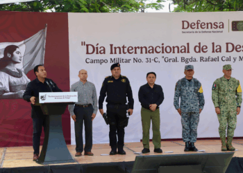Poder Judicial Chiapas, Juan Carlos Moreno Guillén, Eduardo Ramírez Aguilar, Día del Desarme, armas de fuego, cultura de paz, justicia Chiapas, fuerzas armadas, estado de derecho, 3er Regimiento El Sabino
