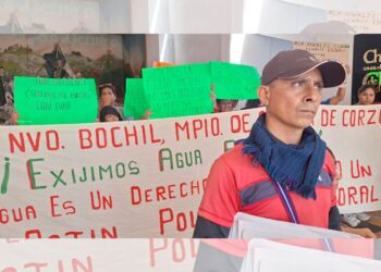 Exigen agua tras 30 años secos. Acusaron al presidente Límbano Domínguez de no cumplir promesas de atención. 