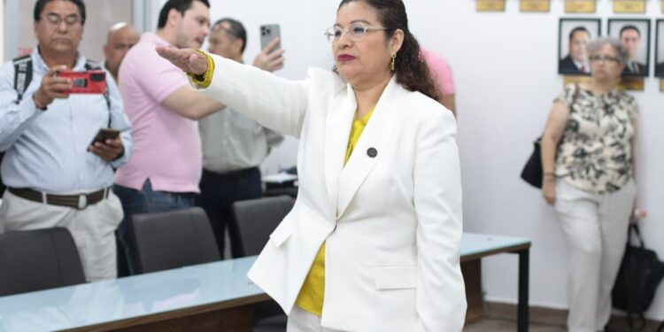 Leticia Pérez López rindió protesta como integrante del Tribunal Superior de Justicia.