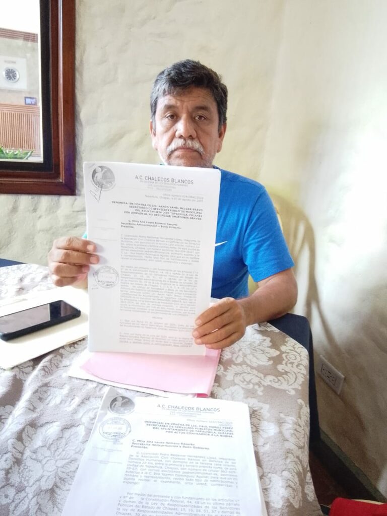 Integrantes de Chalecos Blancos señalaron irregularidades y amenazas contra denunciantes.