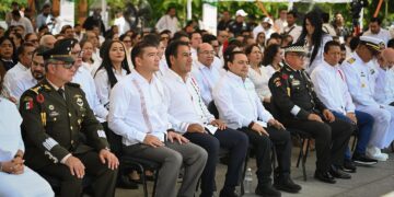 Ramírez encabezó ceremonia por los 201 años de la Federación.