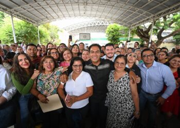 Inauguró obras en el Cobach 35 y dio arranque a proyectos en el Cebech “Dr. Belisario Domínguez Palencia”