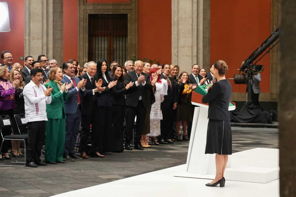 La presidenta destacó avances en bienestar, seguridad y economía.