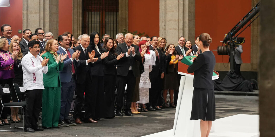La presidenta destacó avances en bienestar, seguridad y economía.