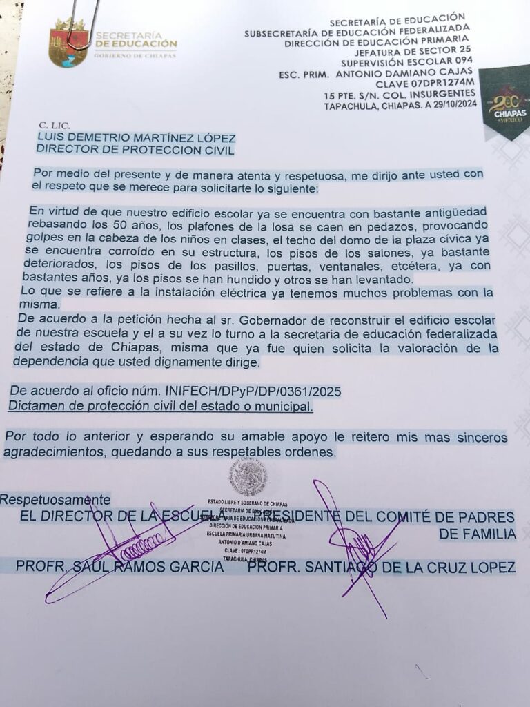 Piden la intervención de autoridades municipales y de Protección Civil.