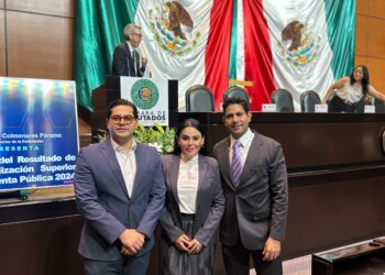 Trinidad Palomares participó en la entrega de informes de la ASF 2024.