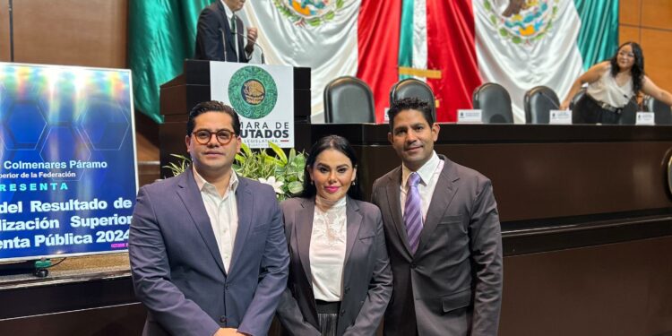 Trinidad Palomares participó en la entrega de informes de la ASF 2024.