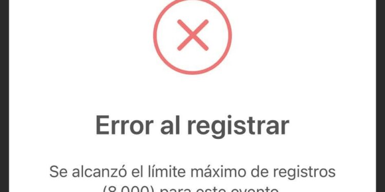Miles denunciaron irregularidades en el registro para el concierto gratuito.