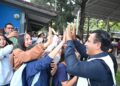 El gobernador impulsó proyectos en escuelas y protección civil durante su gira.