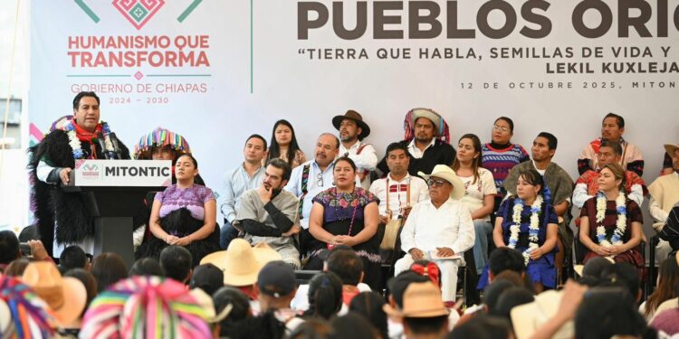 El gobernador destacó el diálogo, la paz y la igualdad como pilares del buen vivir en Chiapas.