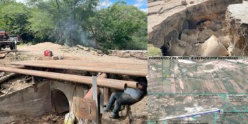 Propietarios exigieron puente y reparación por desbordes canalizados.