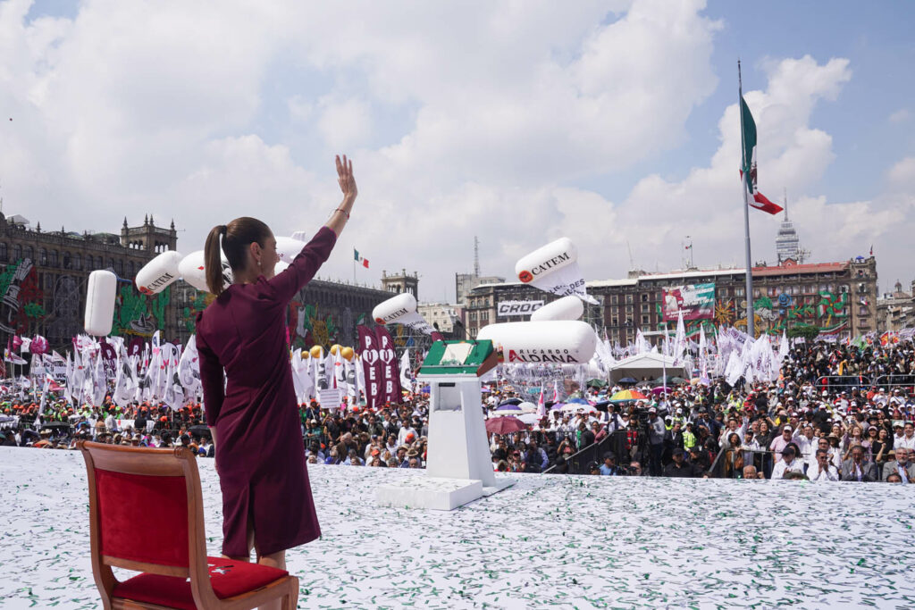 La presidenta señaló que los resultados obtenidos son fruto del trabajo conjunto entre el gobierno y la ciudadanía.
