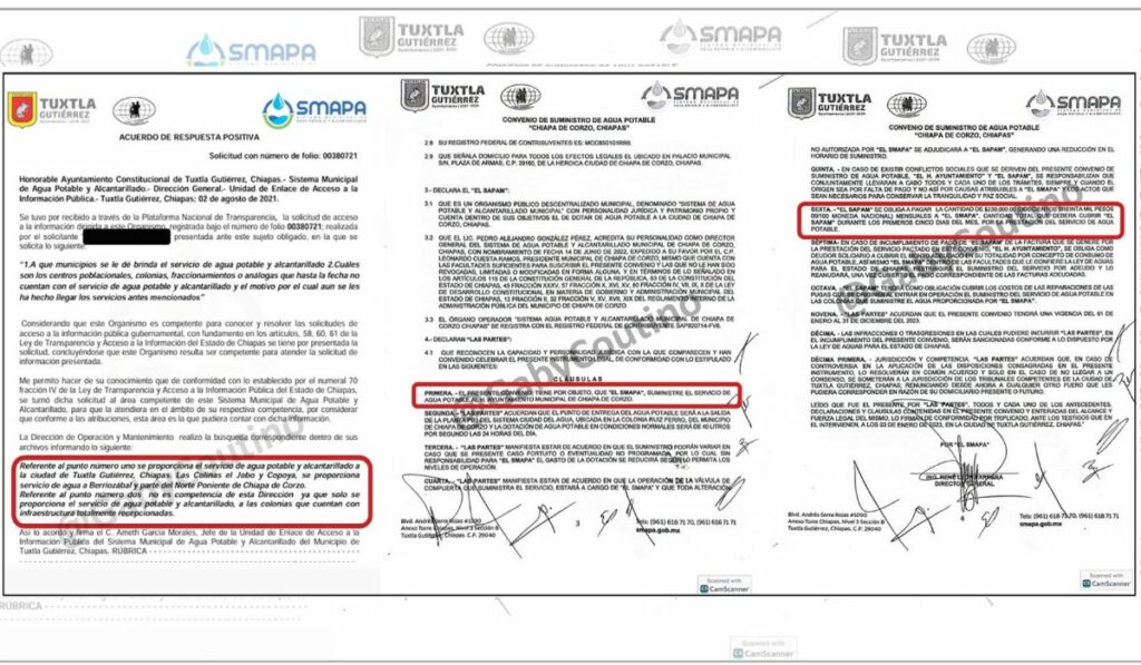 El SMAPA hace negocio con Chiapa y Berriozábal mientras Tuxtla carece de abasto.