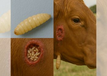 La plaga, cuyo agente es la mosca Cochliomyia hominivorax, se ensaña con los becerros recién nacidos.