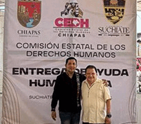 Beneficiaron a familias afectadas por el desbordamiento del río Suchiate. 