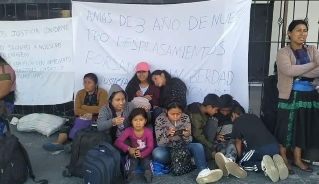 Pidieron reparación de daños y retorno seguro a su comunidad.
