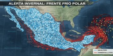 Alerta climática en México: Segunda tormenta invernal y Frente Frío 27 traerán frío, nieve, lluvias y “Norte” intenso