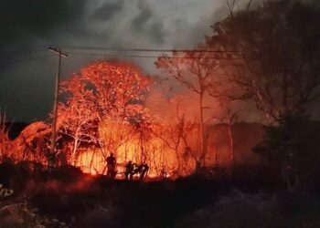 Pirómanos generan caos en Tapachula