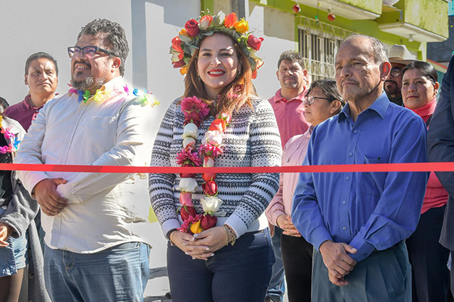 La construcción consta de 72 metros de concreto hidráulico.