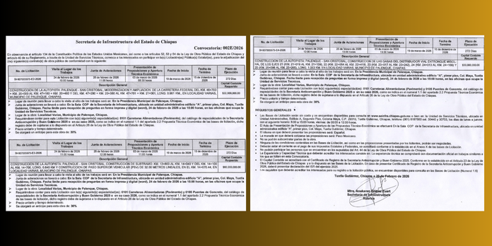 Nuevas licitaciones para la autopista Palenque-San Cristóbal