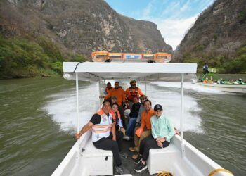GOBERNADOR. Supervisa limpieza del Cañón del Sumidero y arranca Nascar Chiapas