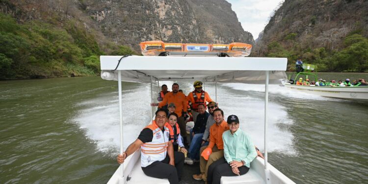 GOBERNADOR. Supervisa limpieza del Cañón del Sumidero y arranca Nascar Chiapas