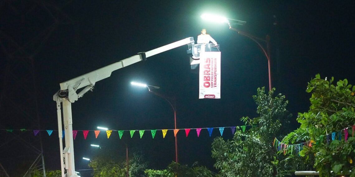 Más luz, más seguridad: Yamil Melgar
