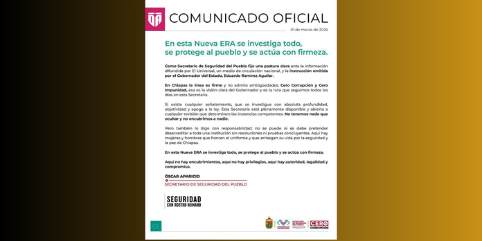 Que nadie se aflija si no hay nada que temer