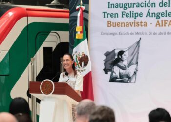 TREN FELIPE ÁNGELES. Sheinbaum inaugura el tren Buenavista-AIFA