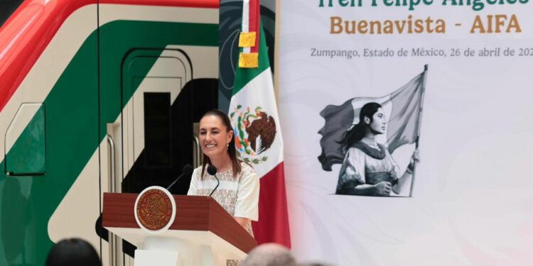 TREN FELIPE ÁNGELES. Sheinbaum inaugura el tren Buenavista-AIFA