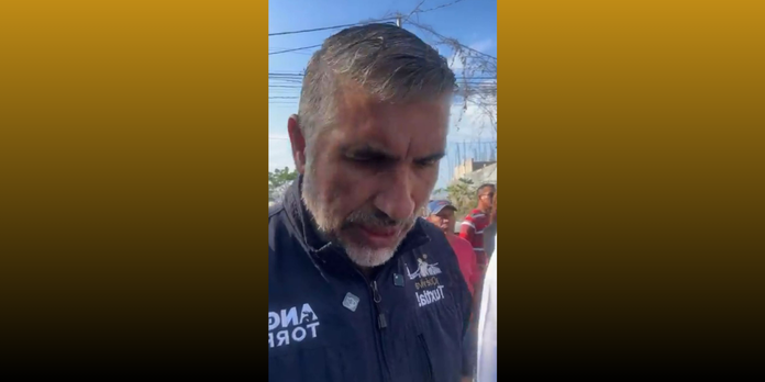 El “caído” se topó con pared