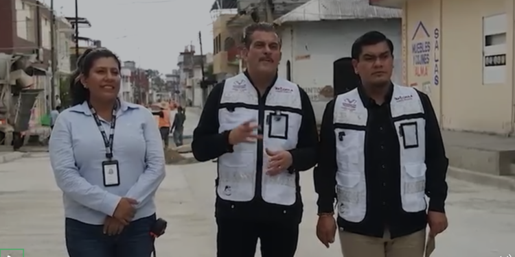 Supervisa Yamil Melgar avance del 90 por ciento en obra de la 1ª Norte